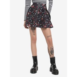 Emily The Strange Goth Emo O-Ring Suspender Skirt XS